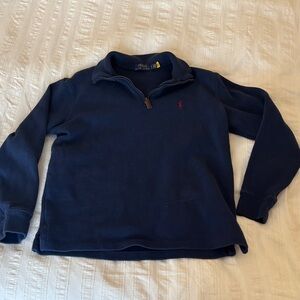 Polo by Ralph Lauren Men's Dark Blue Zip-Up Sweater